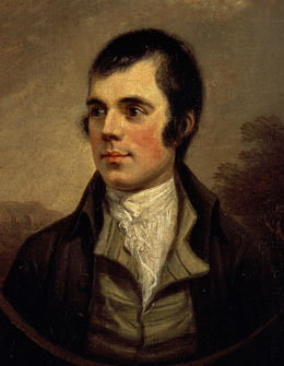 Portrait of Robert Burns (1759 - 1796), Scottish poet and lyricist, by Alexander Nasmyth (Scottish National Portrait Gallery)