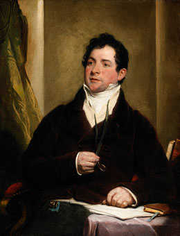 Portrait of Thomas Moore (1779 – 1852), Irish poet, singer and songwriter, by Martin Archer Shee (National Gallery of Ireland)